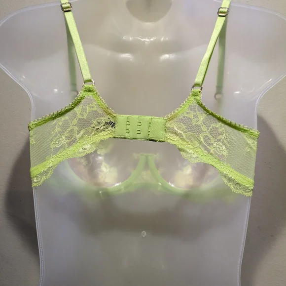 Honey Birdette Whitney Bra - 34C, Apple Green - Picture 7 of 12